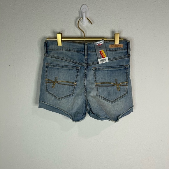 Levi’s Denizen High-Rise Distressed Denim Cutoff Shorts Size 6/7 Trendy - Picture 4 of 6